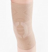 Бандаж на коленный сустав бежевый фиксация с силиконом Habic, обхват 43-46см размер 7, ООО Смарт Компресс