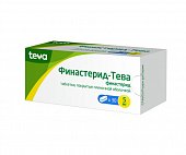 Финастерид-Тева, таблетки, покрытые пленочной оболочкой 5мг, 30 шт, Тева Фармасьютикал