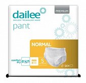 Dailee Premium (Дайли Премиум) подгузники-трусы для взрослых Normal, размер S, 14 шт, 